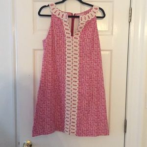 Lilly Pulitzer Pink Embroidered dress size 12
